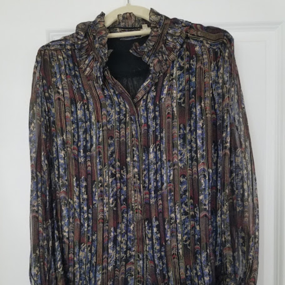 Vintage Floral Blouse- Fits size 4